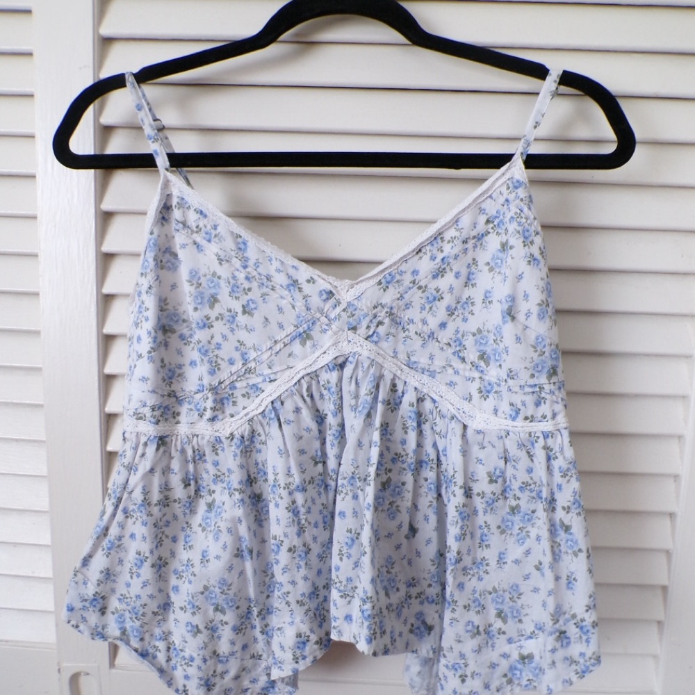 Hollister Blue Floral Camisole